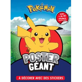 Pokémon - Poster géant à décorer: Avec plus de 40 stickers repositionnables