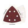 SPEEDWOX 50 Pcs Triangle Sanding Pads Hook and Loop 80