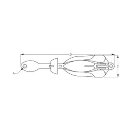 SEADOG Folding Anchor GALV 5LB