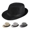 Men Bowler Hat Fedora Hats for Women Panama Hat Trilby