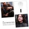 FRCOLOR 4Pcs Masks Hair Cutting Handheld Plastic Hairdressing Shield for