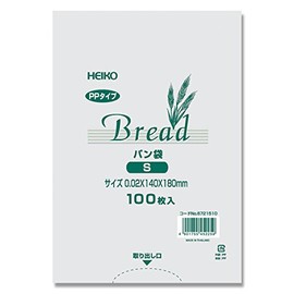 Shimojima 006721554 PP Bread Bags, 100 Sheets