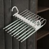 Space Saving Pants Hanger, 9-Tier Stainless Steel Closet Organizer with
