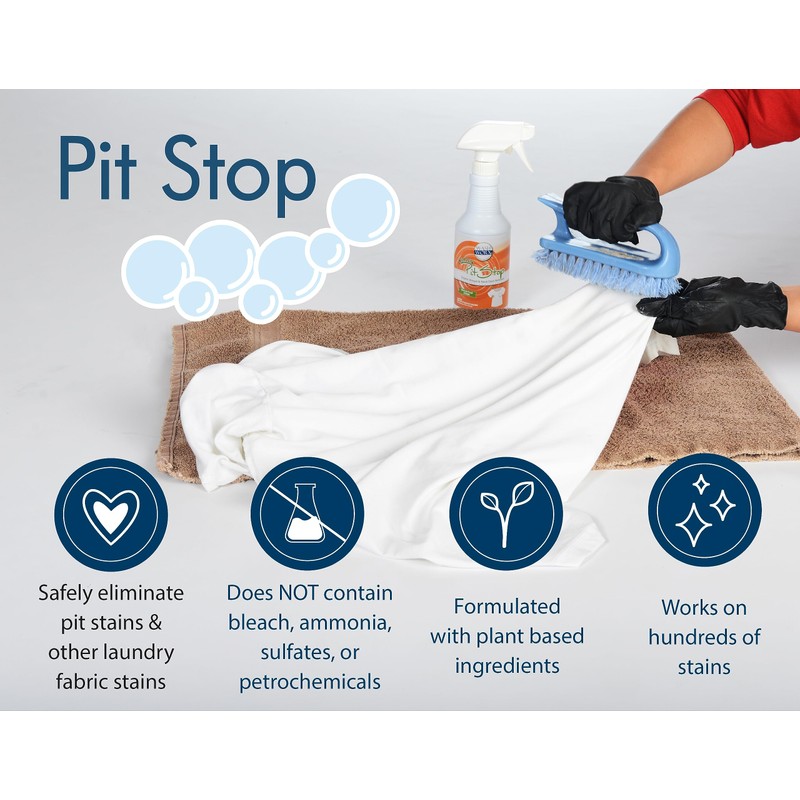 Pit Stop - Sweat Stain & Deodorant Stain Remover, Multi-Stain