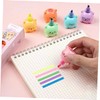 Tofficu 1 Set Bear Highlighter Bear Pens Pastel Highlighters Kawaii