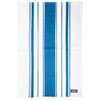 Dexam Love Colour Striped Tea Towel-Moroccan Blue, 71 x 46
