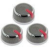 ORIGPARTS 66753 Lighted Main Burner Control Knobs for Weber Genesis