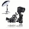 E27 Lamp Holder with Umbrella Bracket, 360° Adjustable Photography Light