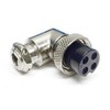CES Right Angle 4 PIN CB Microphone Plug; 4-Position Adjustable