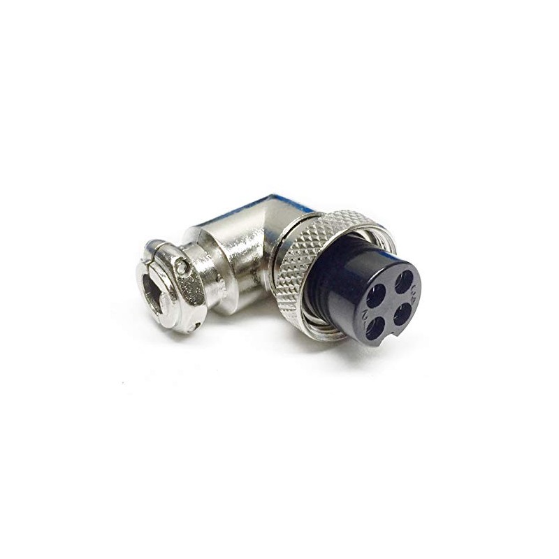 CES Right Angle 4 PIN CB Microphone Plug; 4-Position Adjustable