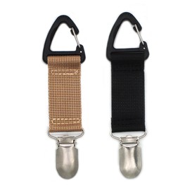 N-KONGJIAN 2PCS Hat Clip for Travel, Strong Clamp Hat Holder, Cap Clip for Traveling Bags, Handbags, Backpacks