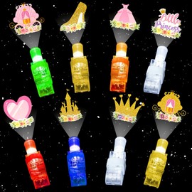 Yizeda 32PCS Princess Castle Theme LED Finger Lights Princess Themed Party Favors for Kids Boys Girls Birthday Goodie Bags Stuffers Princess Party Decorations Back to School Supplies Classroom Prizes