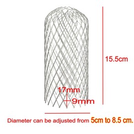 JZK 4X Flexible Split Metal mesh Gutter Guards fit Round and Square downpipes, Down Pipe Covers to Stop Leaves, Gutter downpipe Leaf Guards for Drain, downpipe Filter Guard