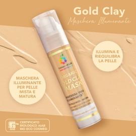 GOLD CLAY ORGANIC MASK ILLUMINATING Gesichtsmaske für reife Mischhaut, 50 ml