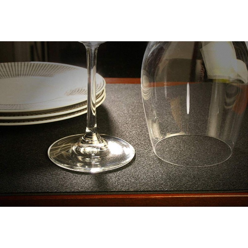 DuraLux Trimmable, Non-Adhesive, Non-Slip, Dual Use Black Shelf Liner |