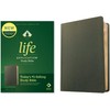 NLT Life Application Study Bible, Third Edition (Genuine Leather, Olive