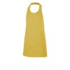 Velilla Plain Adult Bib Apron with Buttons, Yellow, One Size