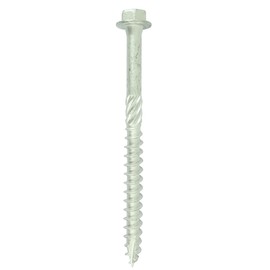 TIMco 875INH Index Heavy Duty Timber Screws with Hex Head 8.0 x 75 - Silver Ruspert (Bag of 10)