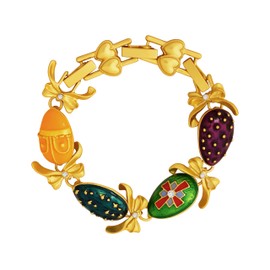 OJERRY Colorful Byzantine Constantinople Medieval Renaissance Sacred Bold Chunky Costume Statement Link Wrist Bracelet Cool Jewelry Coolest Gifts for Women Trendy In Their 30s