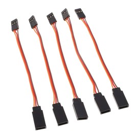 ALAMSCN 3-Pin Servo Extension Cable Cord 10cm/4'' 3.93 inch Female to Male Lead Wire Connector JR for RC Car Airplanes Remote Control (Pack of 10)