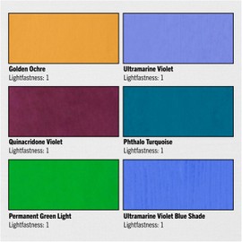 Jack Richeson & Co, Shiva Series Casein Paint Set - Expanded 6 Colors, Water Media