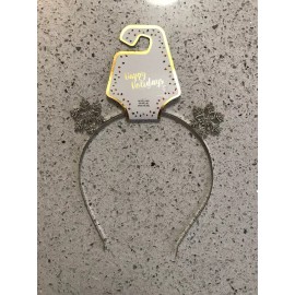 Unbranded Headband Snowflakes New Silver Tone Sparkly Holiday Headband Metal NWT