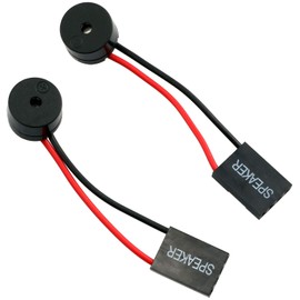 RuiLing 2-Pack PC Motherboard Mini Plug Speaker Desktop Computer Case DIY Internal BIOS Beep Alarm Buzzer