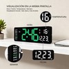 Reloj digital de 13 pulgadas, doble alarma con modo de