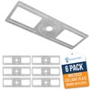 OHLECTRIC 6-Pack New Construction Recessed Light Mounting Plates, Flat Steel