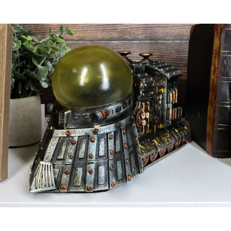 Steampunk Thermal Steam Engine and Light Source Powered Locomotive Train