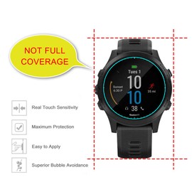 J&D Kompatibel für Garmin Forerunner 945 Tri-Bundle Gehärtetes Glas Schutzfolie, 4-Pack Vorgespanntes Ganze Deckung Glas Displayschutz für Forerunner 945 Tri-Bundle Gehärtetes Glas Displayschutzfolie
