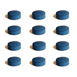 Tweeten Elk Master Billiard Pool Cue Tips Fibre Company (12.5 mm, Pack of 12)