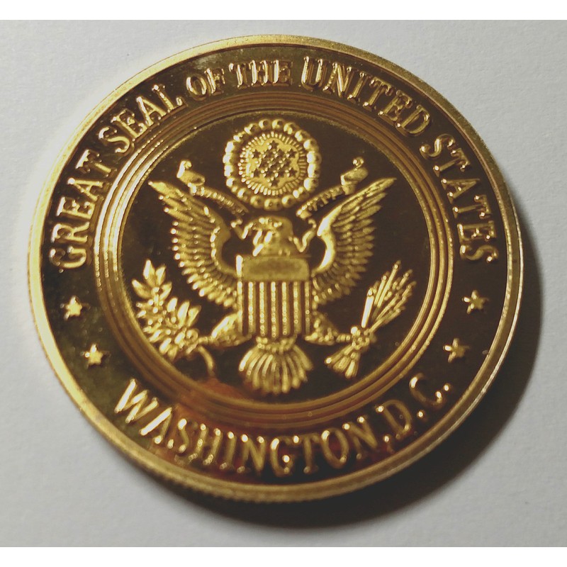 CIA Central Intelligence Agency Special Agent Colorized Challenge Art Coin