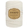 DXRPO Macrame Yarn 4 mm x 120 m, Natural Macrame,