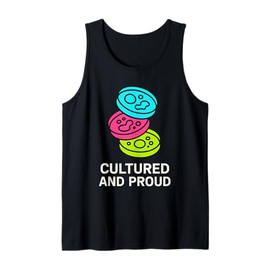 Petri Dish Art Microbial Agar Biology Teacher Science Humor Tank Top