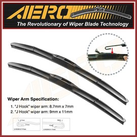 AERO Hybrid 26" + 18" Premium Quality All-Season Windshield Wiper Blades (Set of 2)