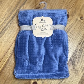 Adirondack Baby Blanket Soft Shimmery Security Blanket 30 x 40 in. Blue Gray New