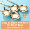 SDMAX 6 Pc Golden Stainless Steel Soup Spoon Set for