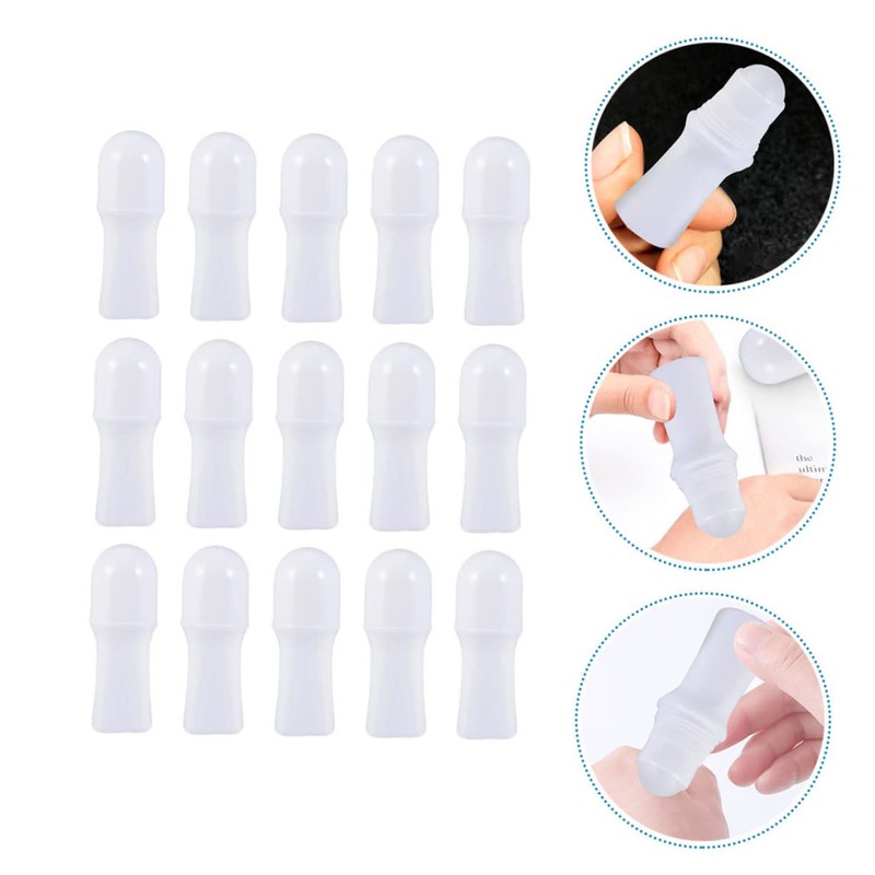 OHPHCALL 15pcs Empty Bottles for Refill Roller Ball Bottles Sturdy