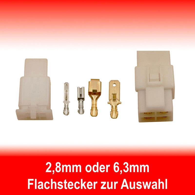 10x Flat Connector Housing 9-Pin Including 2.8 mm Flat Connector