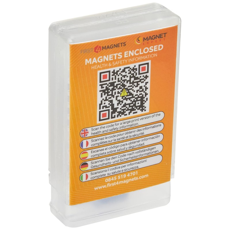 first4magnets™ F4MK12BU-10 Magnet Expert Blue Plastic Mini Magnetic Hooks -