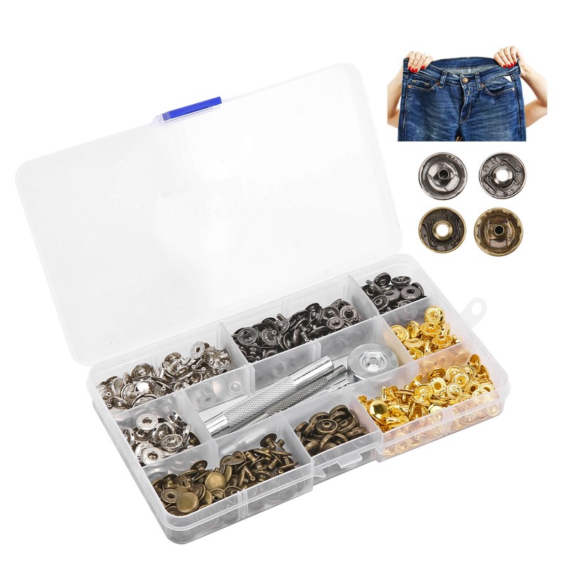 Sewing Buttons Practical Lightweight Iron Snaps Replaceable Clothes Decoration for