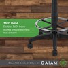 Gaiam Balance Ball Chair Stool, Half-Dome Stability Ball Adjustable Swivel