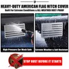 Synrroe Heavy Duty American Flag Hitch Cover & Keyless Hitch