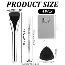 TPZORJX 4 Piece Makeup Tool Set Foundation Brush - Perfect Foundation Brush Ideal for Applying & Blending Brush Blush Brush For Girls