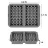 lianhuashan Waffle Silicone Mold Reusable Non-Stick Waffle Maker for Oven