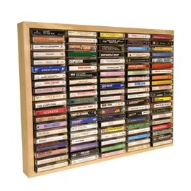 Kingdom 100 Capacity Wooden Cassette Rack | Organize Your Tapes and Stamp Pads