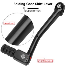 GREHUA Folding Gear Shift Lever Compatible with 50cc 70cc 90cc 110cc 125cc Pit Dirt Bike SSR110 SSR125 TaoTao110 DB10 DB14 ATA SDG107 TTR50 Baja DR49 Kayo Roketa Pitster pro Sunl Lifan Parts Black