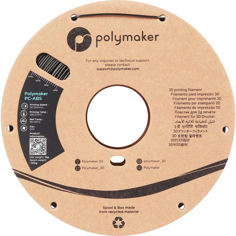 Polymaker PC-ABS Black - 1.75 mm - 1 kg