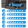 PKEDUO Blue Door Handle Inserts + Push Button Covers Compatible